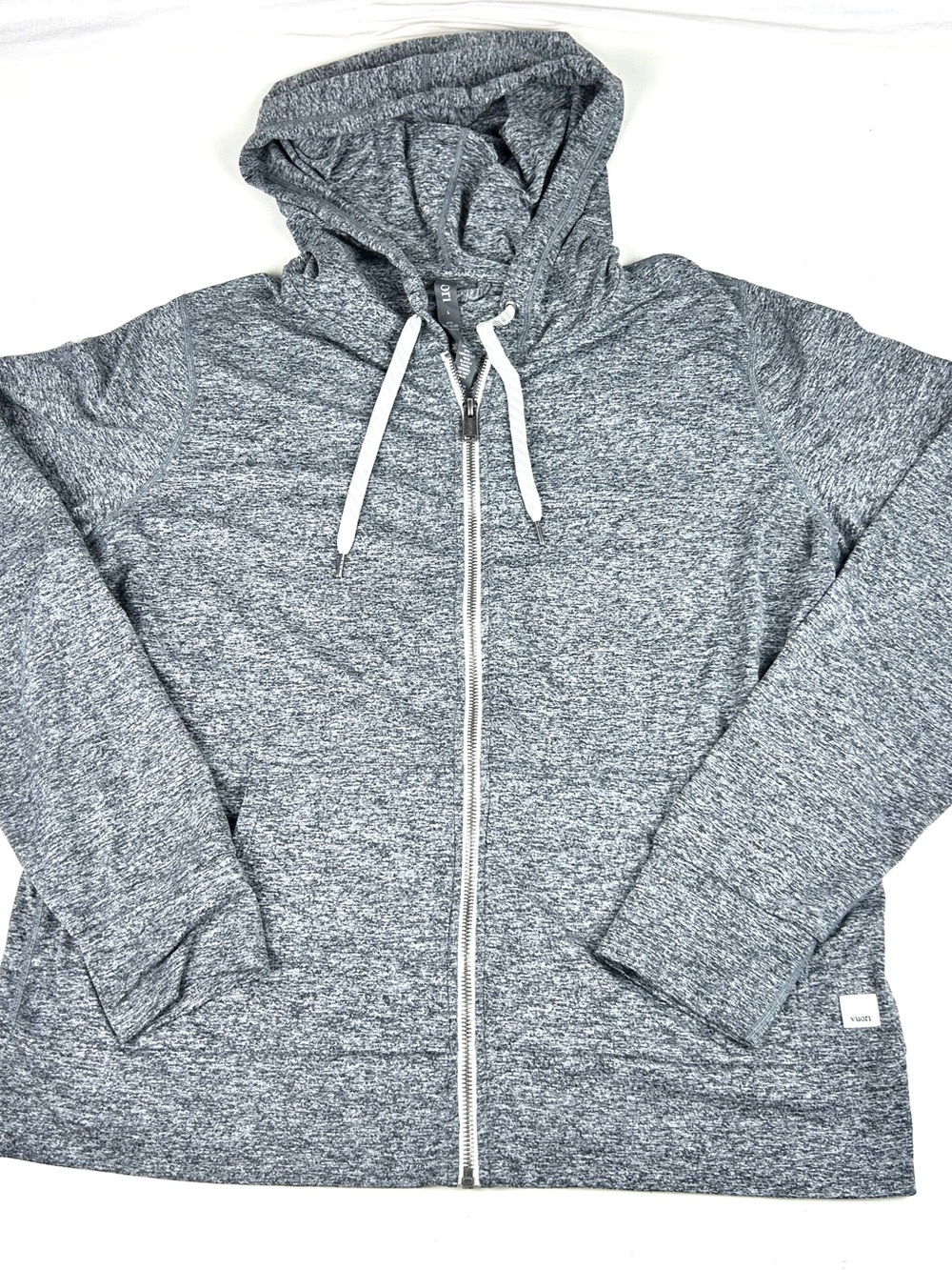 Vuori Women’s VW268 Halo Performance Full Zip Hoodie Gray Heather Sz Large